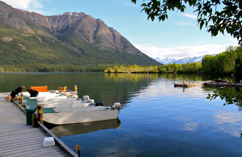 Lake view at Tsuniah Lake Lodge.