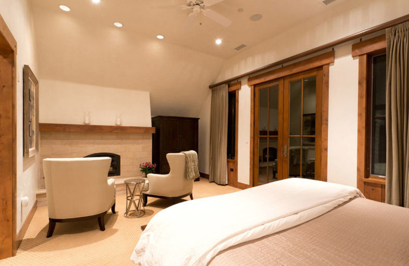 Rental bedroom at Aspen Luxury Vacation Rentals.