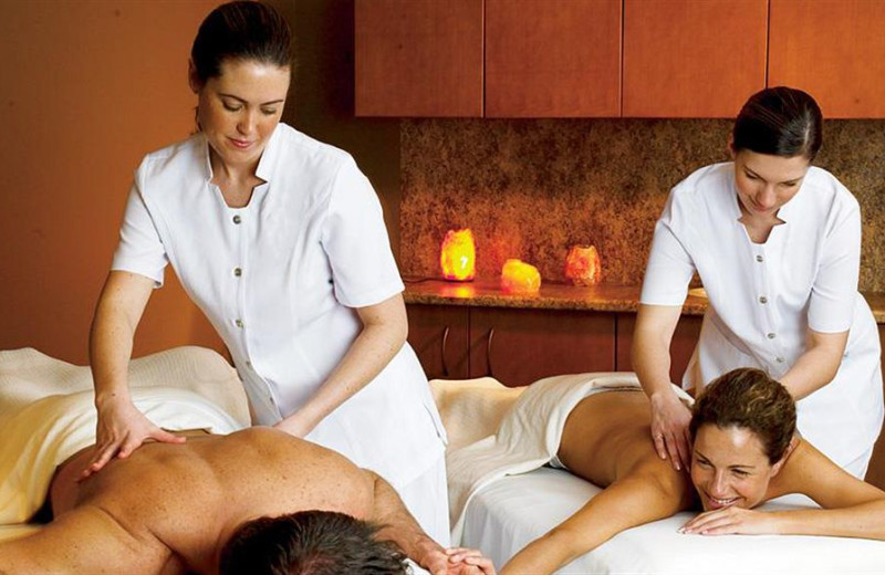 Couple's massage at Mayne Island Resort and Spa.