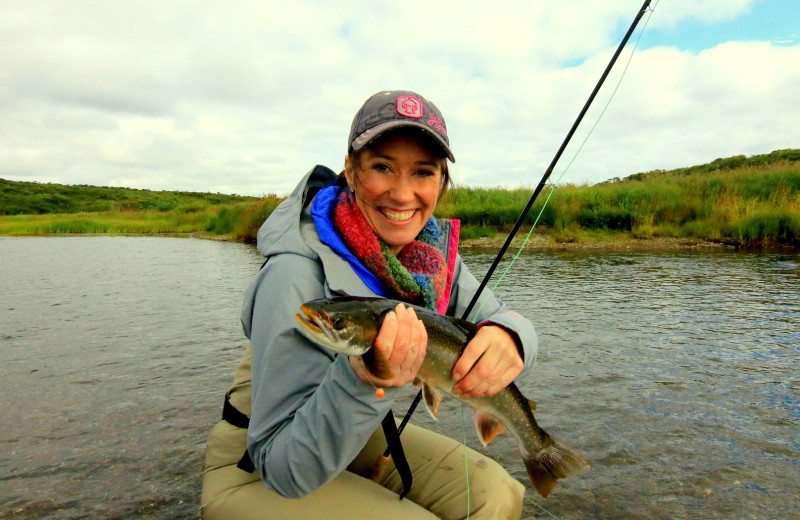 Fishing at King Salmon Lodge.