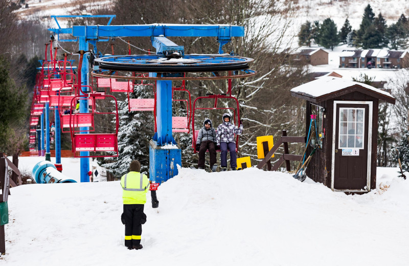 Skiing at Villa Roma Resort and Conference Center.