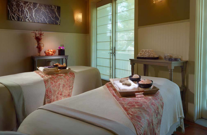 Spa tables at Omni Amelia Island Plantation.