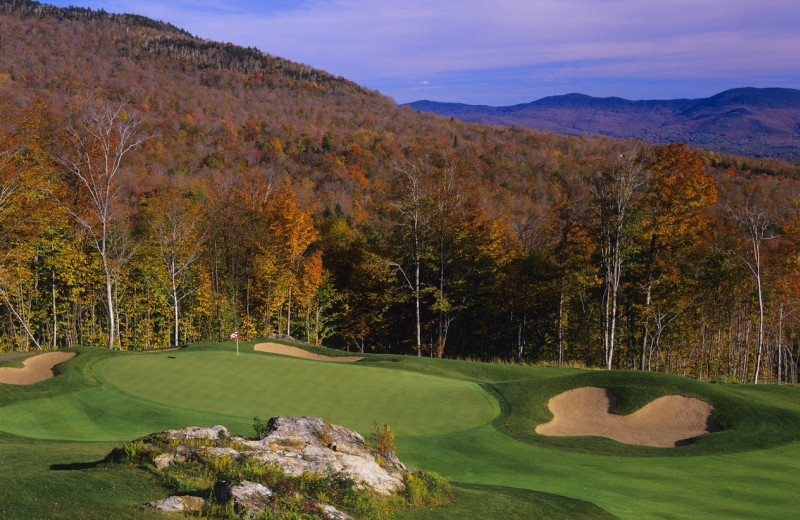Golf course near Stowe Mountain Lodge.