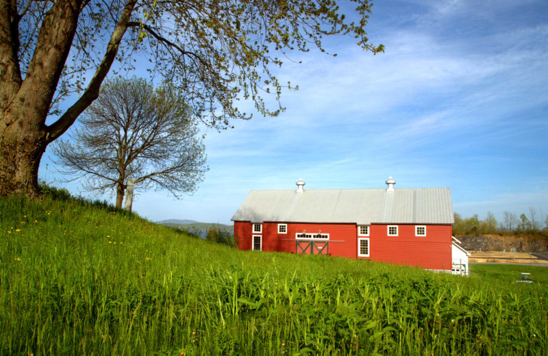 Barn exterior at Apple Island Resort.