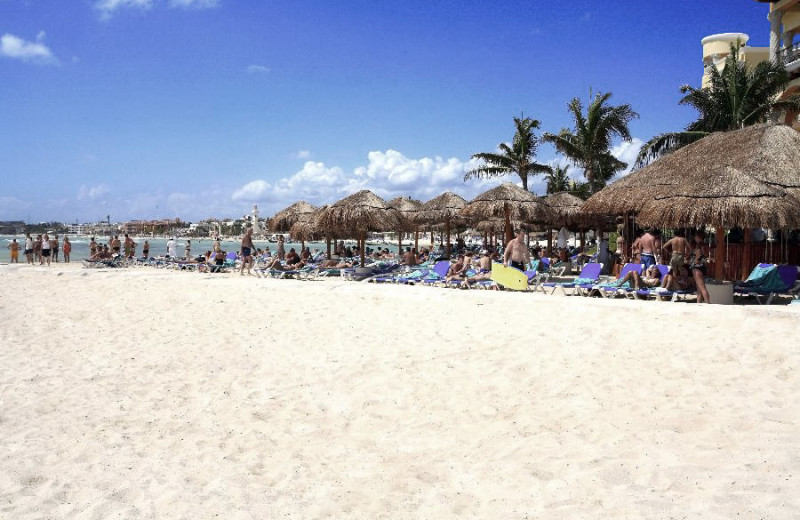 The beach at Real Luxury Playa Del Carmen.