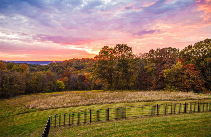 Sunset at Harpole's Heartland Lodge.