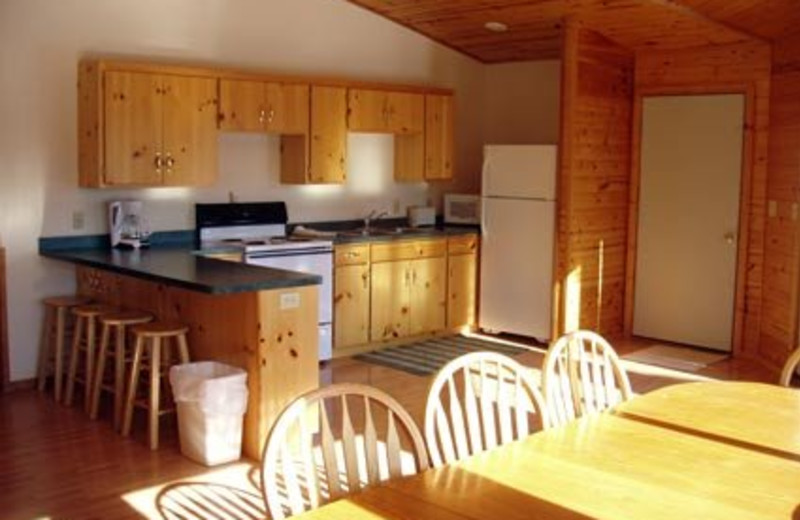 Cottage kitchen at Bug-Bee Hive Resort.