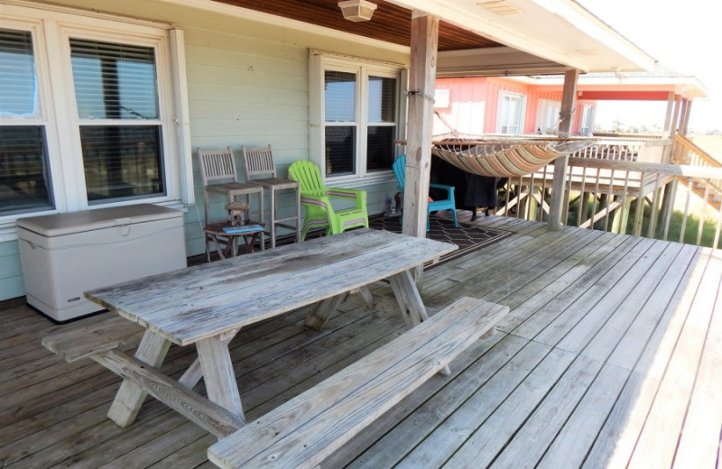 Rental deck at ACP Vacation Rentals.