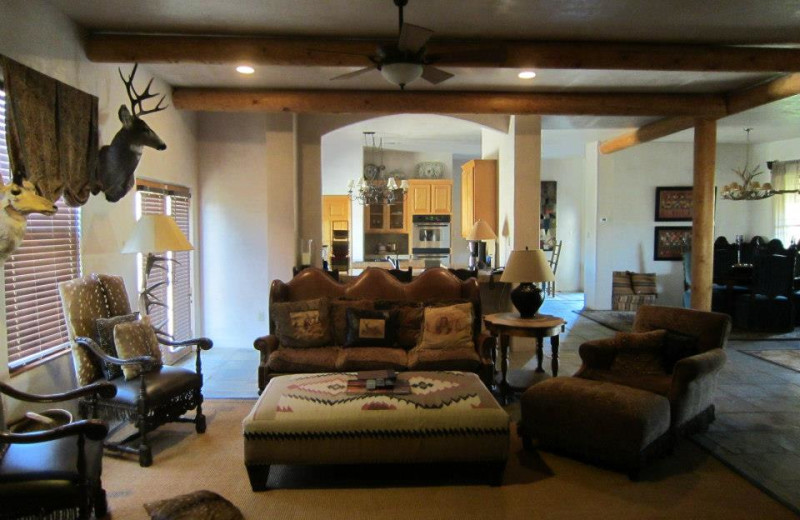 Guest living area at Lajitas Golf Resort & Spa.
