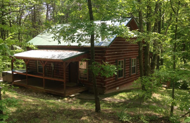 Cabin exterior at Aspen Ridge.