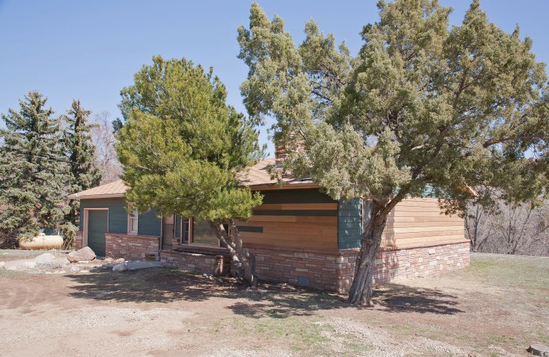 Cabin exterior at Sylvan Dale Guest Ranch.