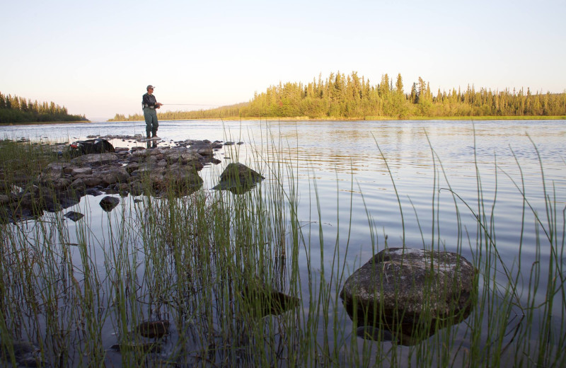 Fishing at Frontier Fishing Lodge.