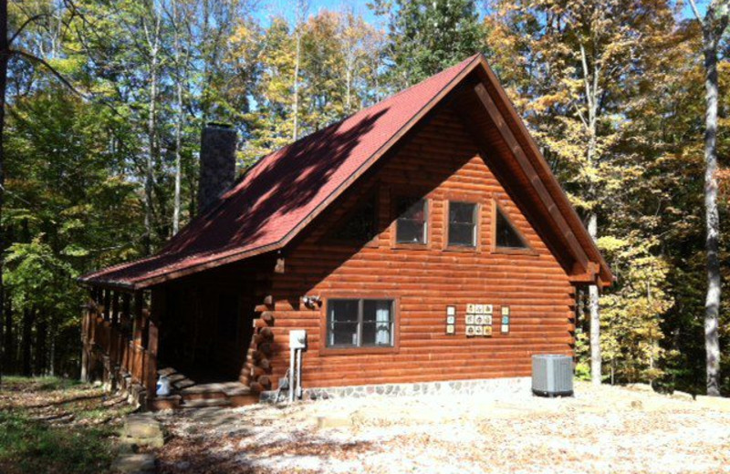 Cabin exterior at Cabins in Hocking.