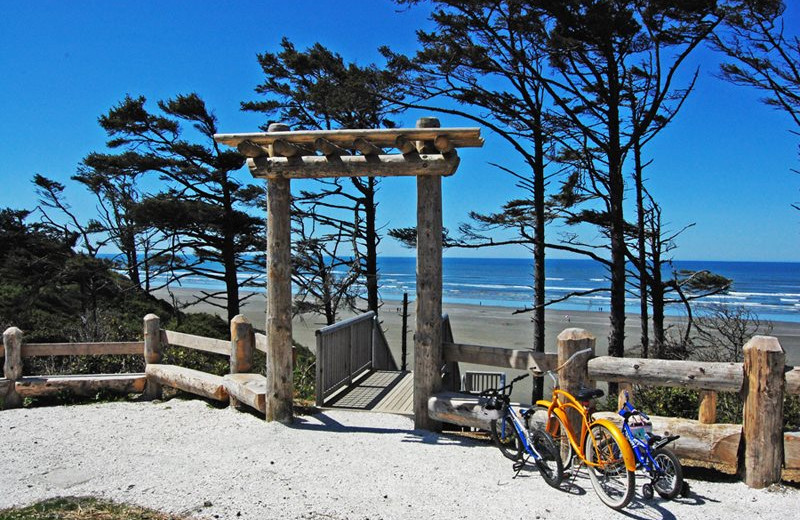 Beach view at Seabrook Cottage Rentals.