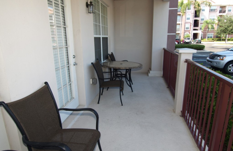 Vacation rental porch at Casiola Vacation Homes.