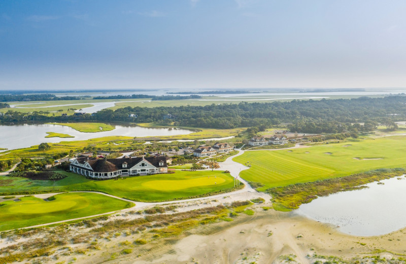 Aerial view of Kiawah Island Golf Resort.