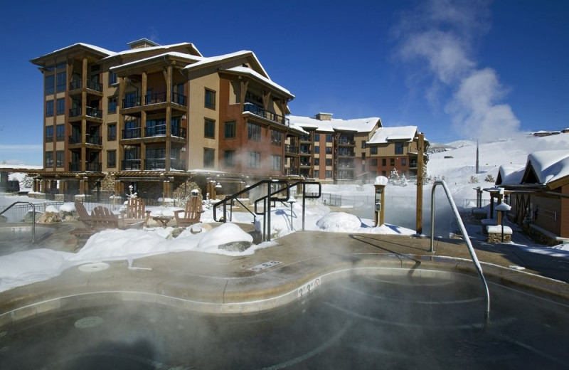 Hot tub at Trailhead Lodge.