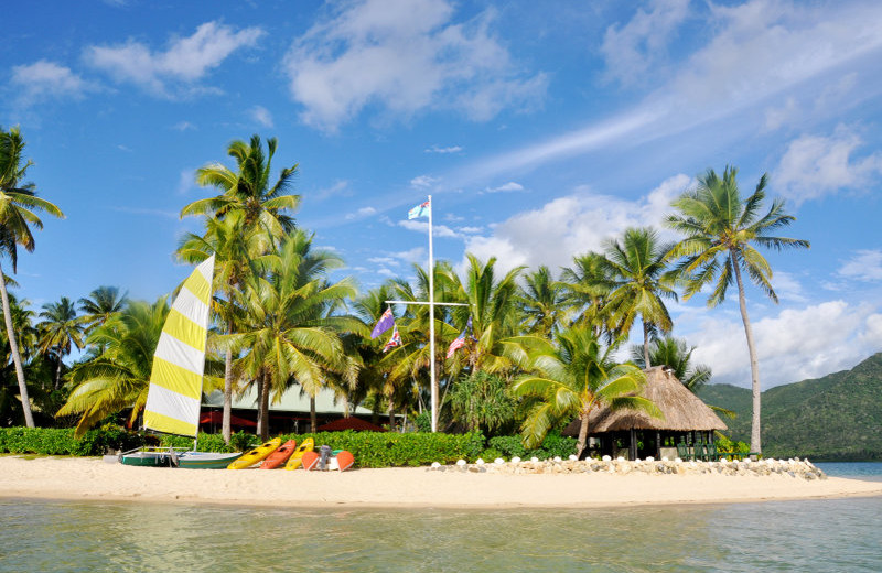 Beach at Nukubati Island.