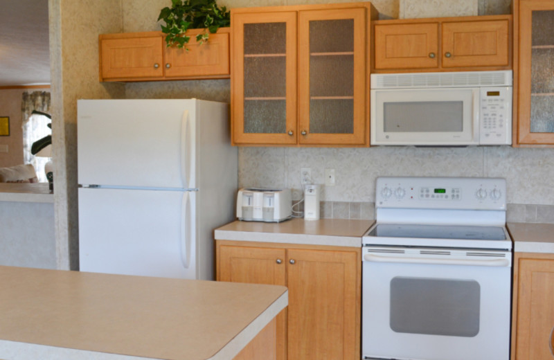 Guest kitchen at Mark Twain Landing.