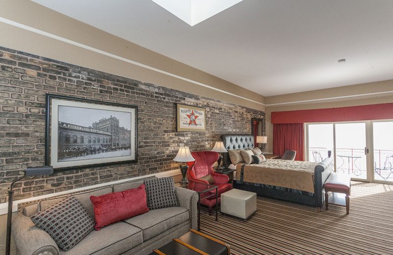 Guest room at Fitger's Inn.