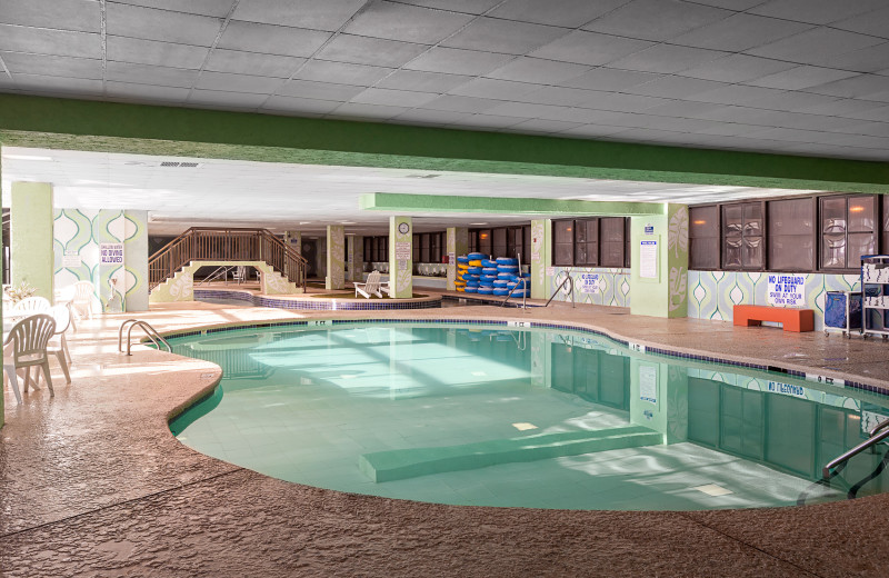 Indoor pool at Long Bay Resort.