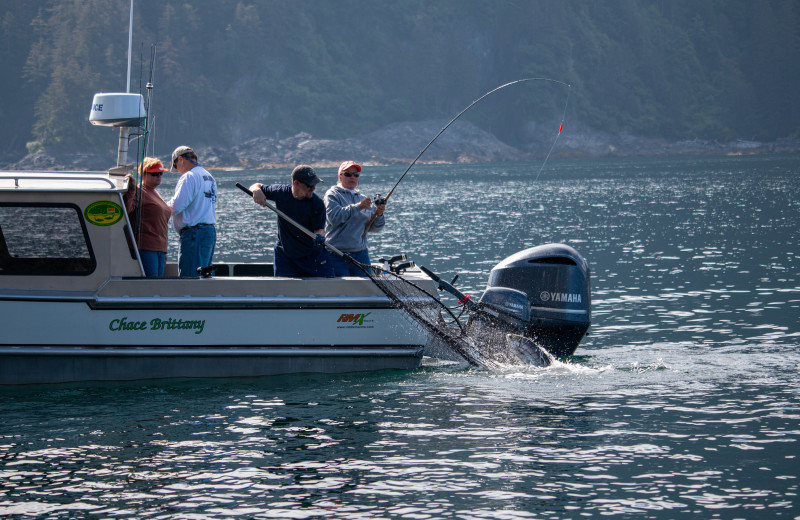 Fishing at The Fireweed Lodge.