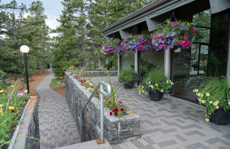 Patio at Tunnel Mountain Resort