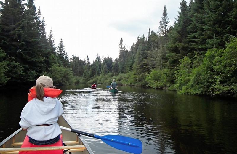 Canoeing at Grant's Camps.