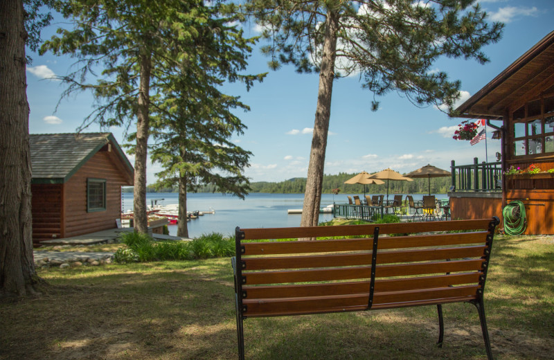 Lake view at Obabika Resort.