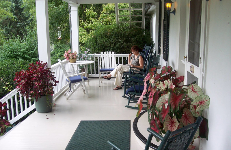 Porch at Inn at Monticello.