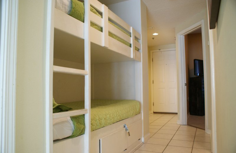 Guest room at Gulf Beach Rentals.