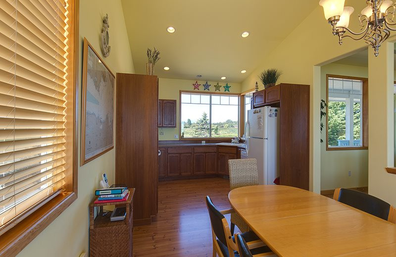 Rental kitchen at Sequim Valley Properties.