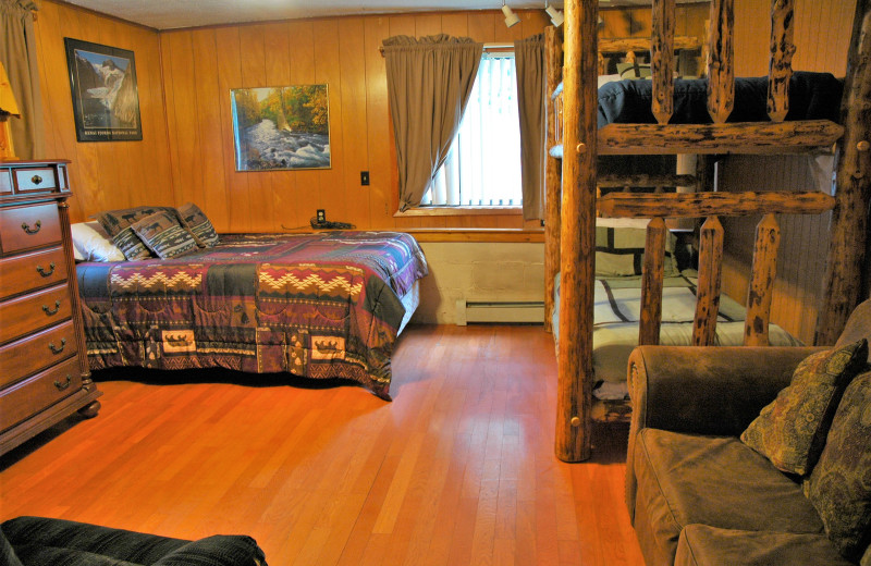 Cabin 15 Alder Lower bedroom at Gwin's Lodge & Kenai Peninsula Charter Booking Service.