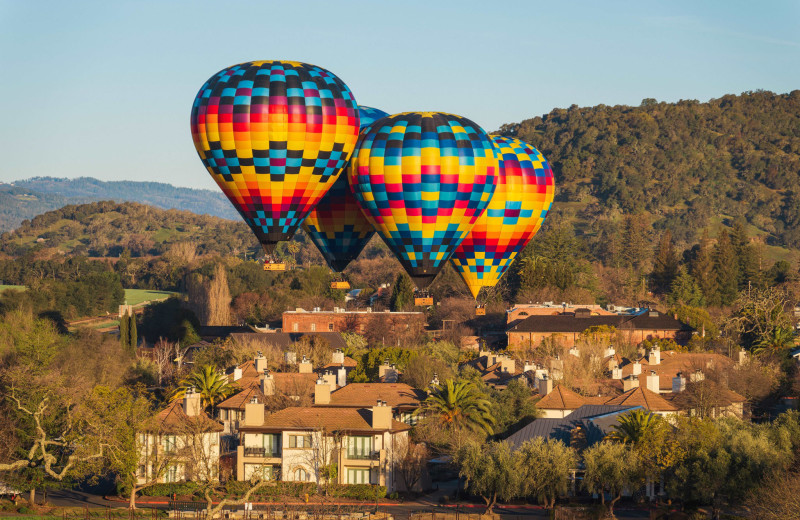 Hot air ballooning at Hotel Villagio.