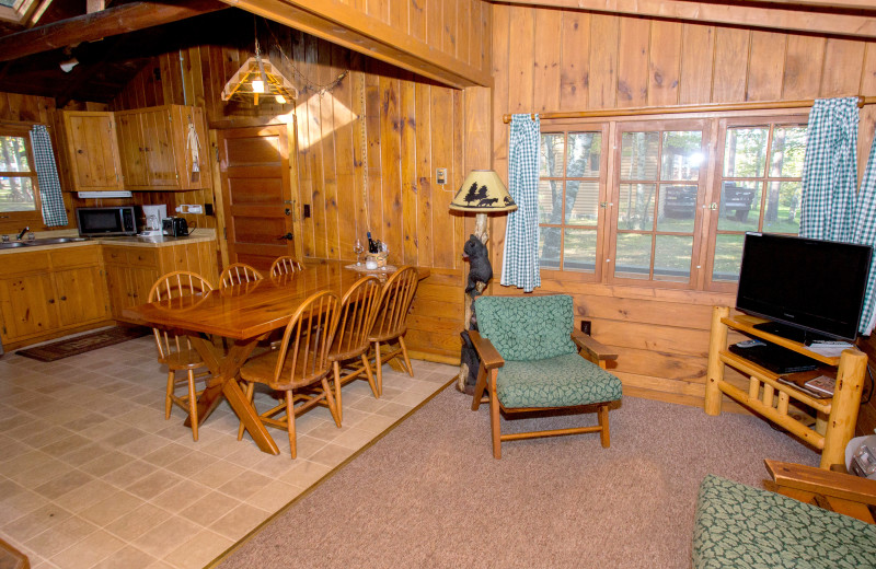 Cabin interior at Timber Bay Lodge & Houseboats.