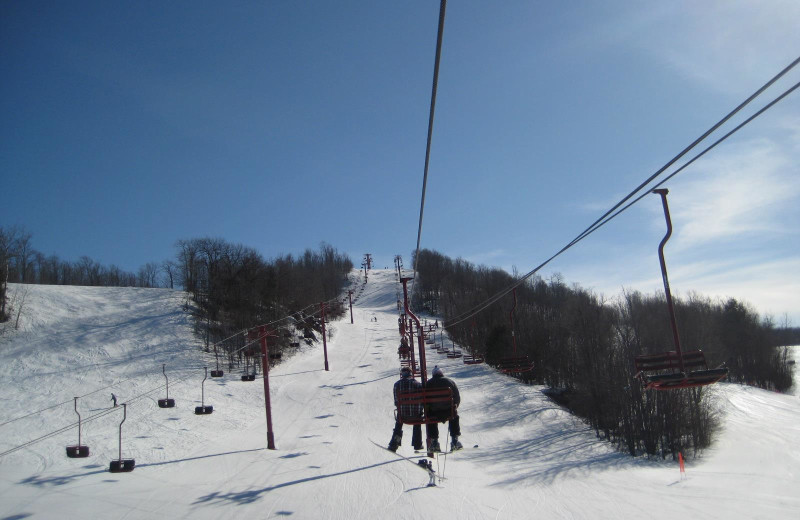 Ski lift at Big Powderhorn Mountain Resort.