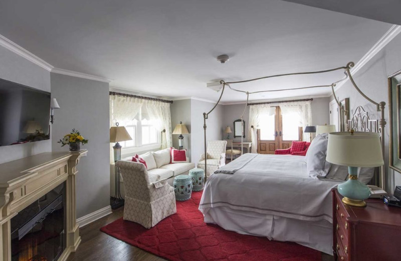 Guest room at Saybrook Point Inn