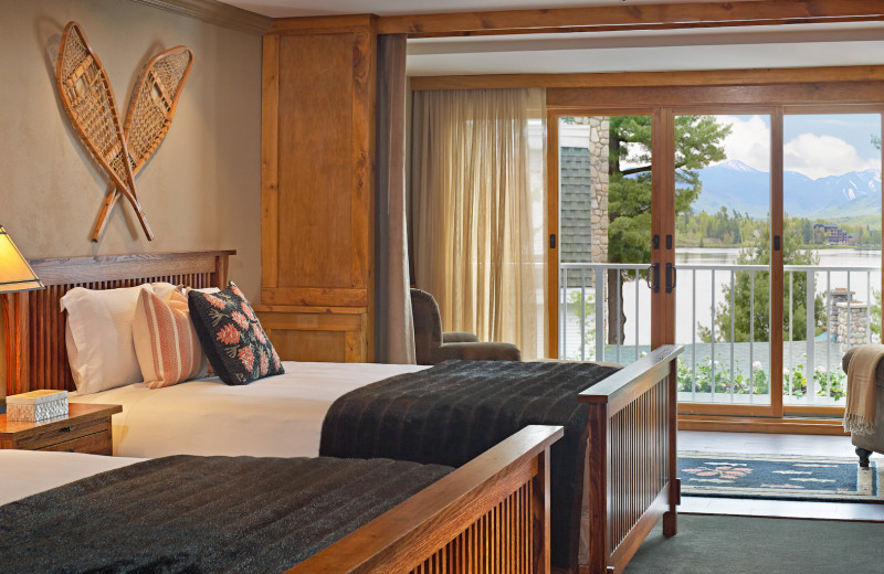 Guest room at Mirror Lake Inn Resort & Spa.