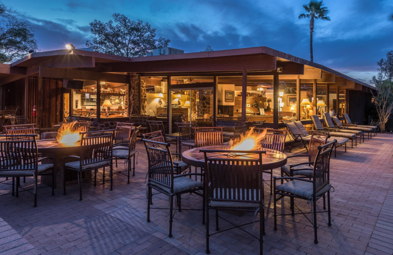 Patio at White Stallion Ranch.