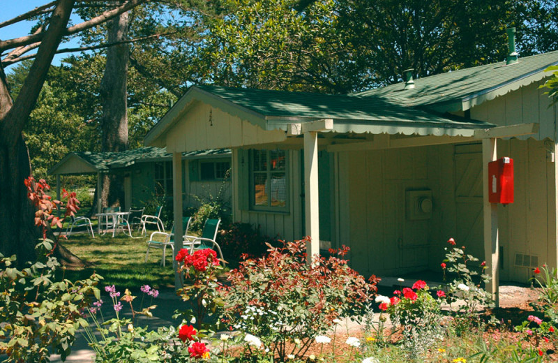 Cottage exterior at Carmel River Inn.