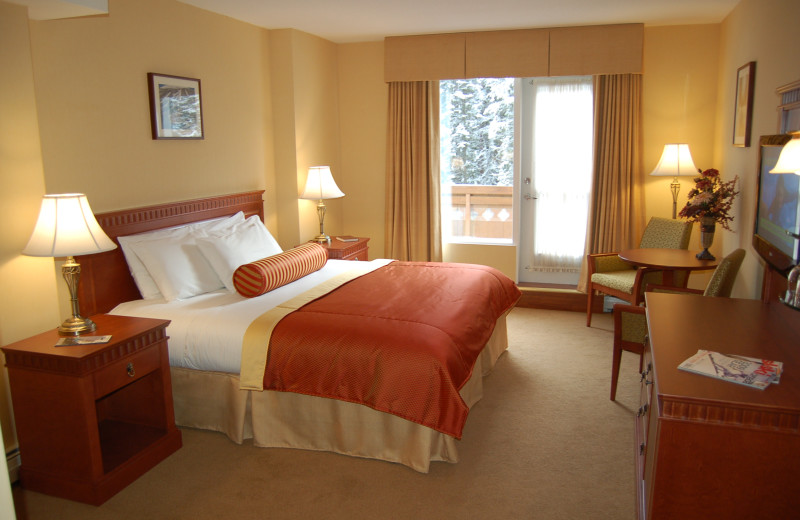 Guest room at Sun Peaks Lodge.