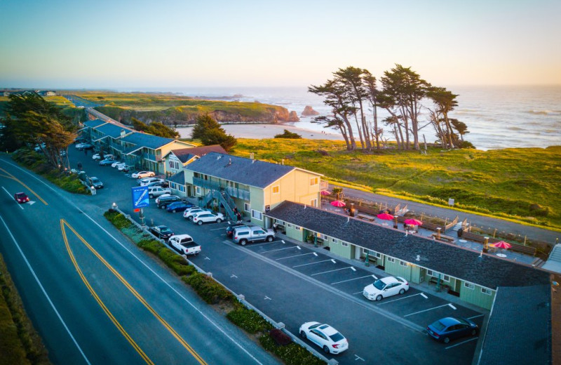 Exterior view of Beachcomber Motel.