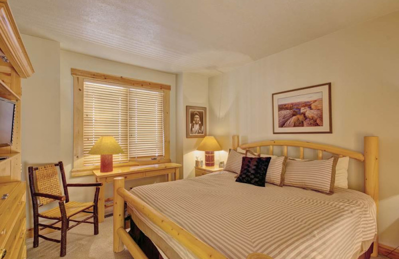 Rental bedroom at Alpine Ski Properties.