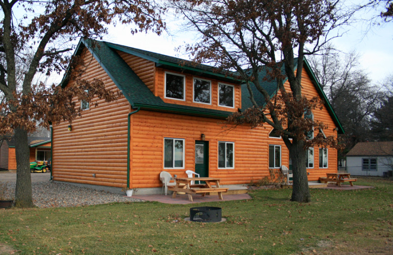 Cabin exterior at Cozy Bay Resort.