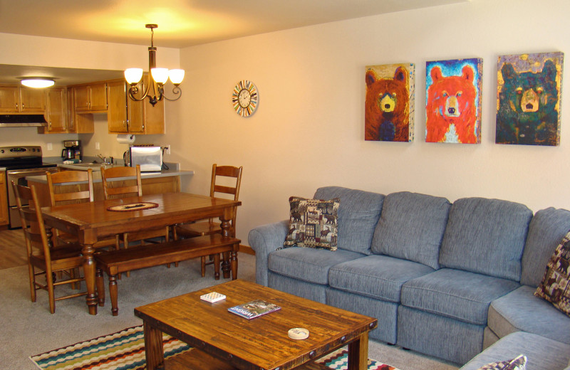 Guest living room at Ferringway Condominiums.