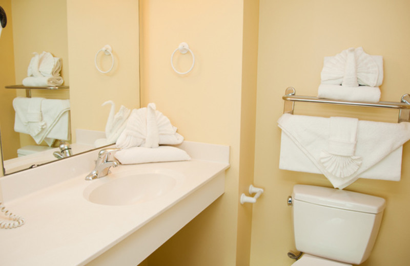 Guest bathroom at Avista Resort.