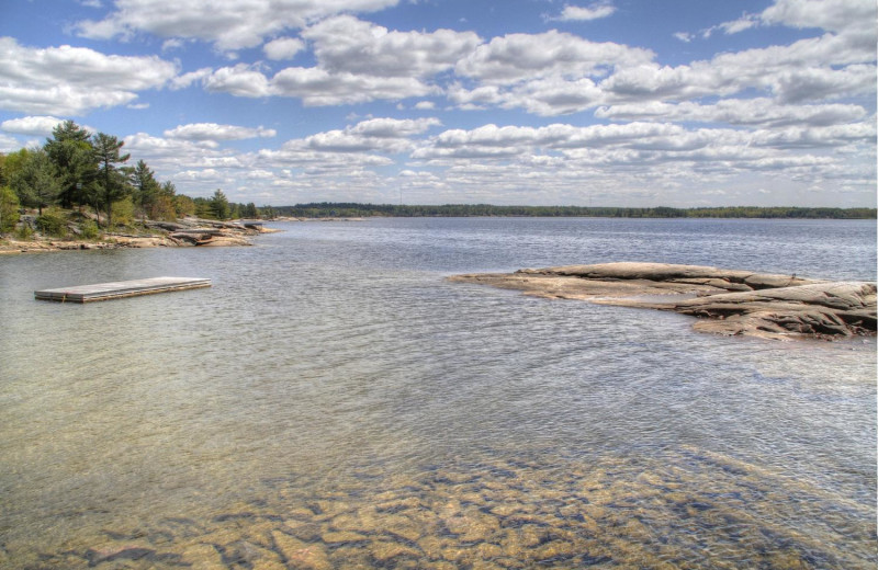 Rental lake view at Muskoka District Rentals.