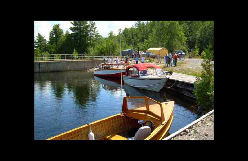 Transport boats at Red Pine Wilderness Lodge.