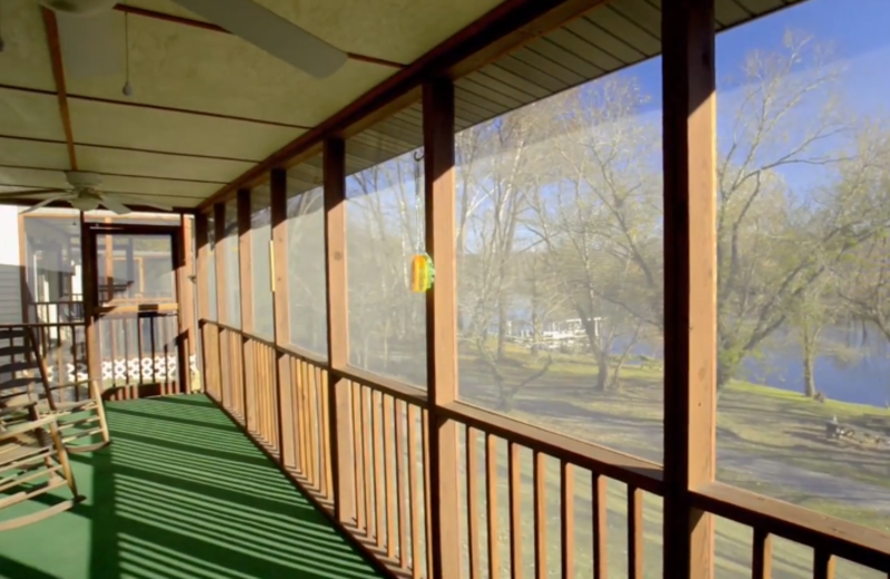 Deck view at Rainbow Drive Resort.