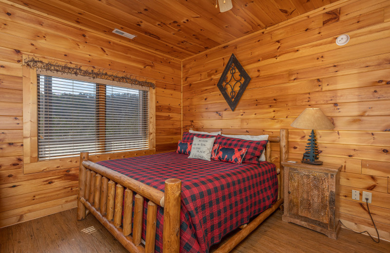 Bedroom at American Patriot Getaways - Mountain Mama.